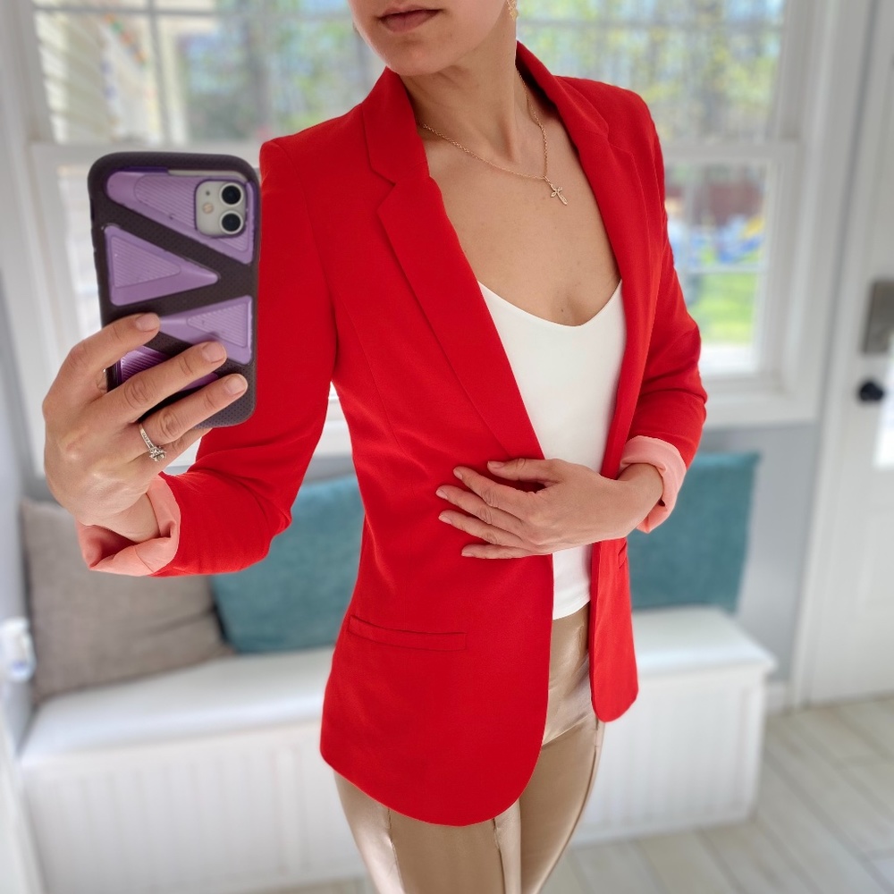 H&M RED BLAZER